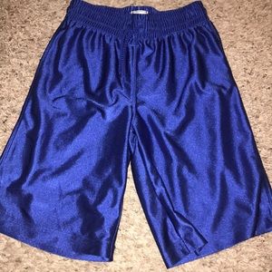 Blue athletic shorts- boys size 7/8